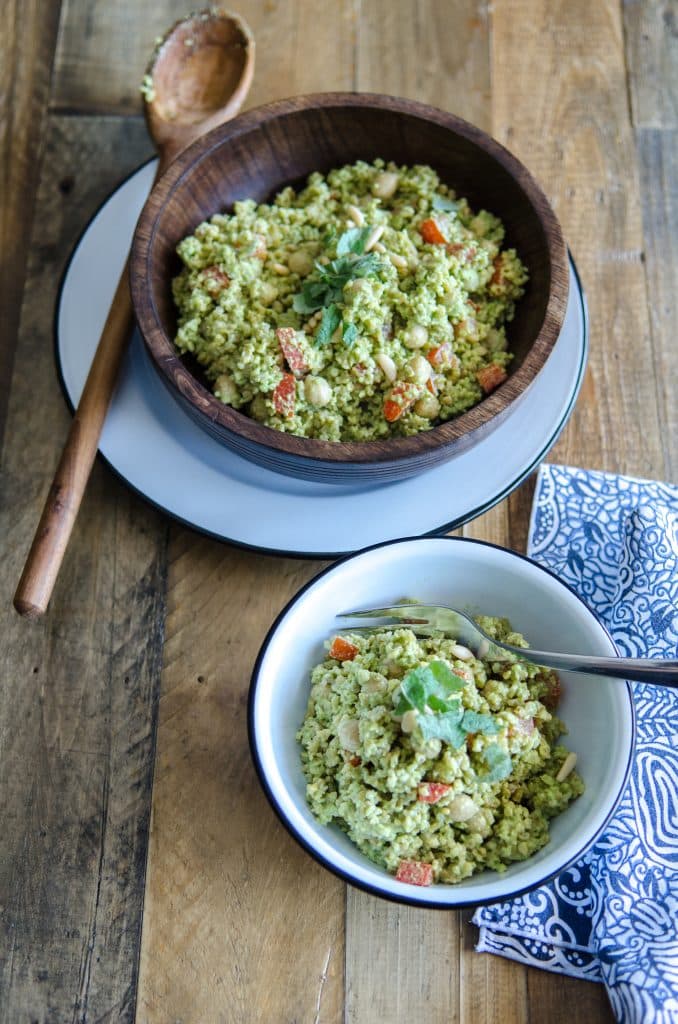 Lemon Mint Freekeh Salad // @BobsRedMill