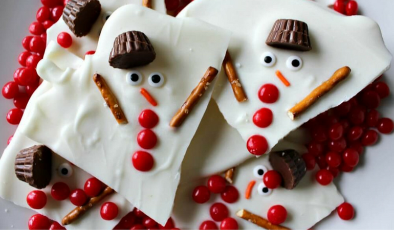 melted-snowman-chocolate-bark
