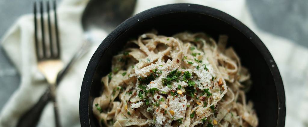 Parmesan and Garlic Whole Wheat Pasta