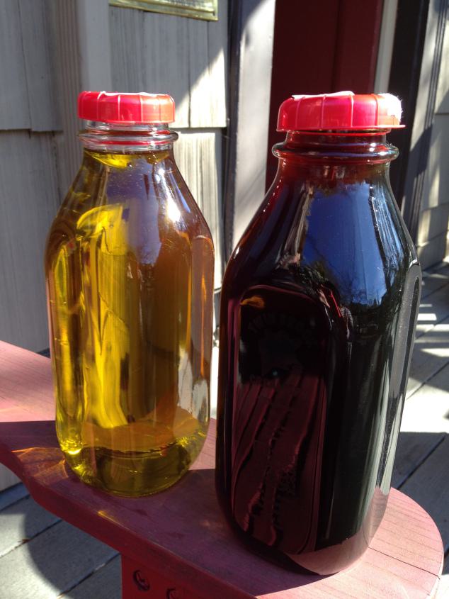 bulk bins oil and vinegar