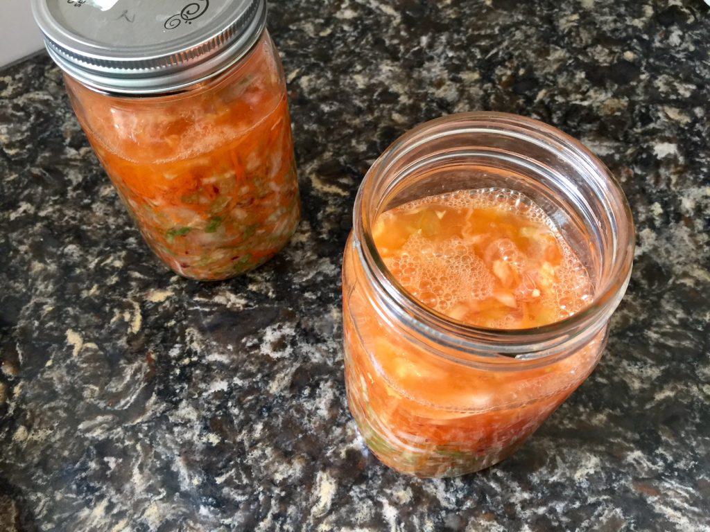 Sauerkraut Fermenting