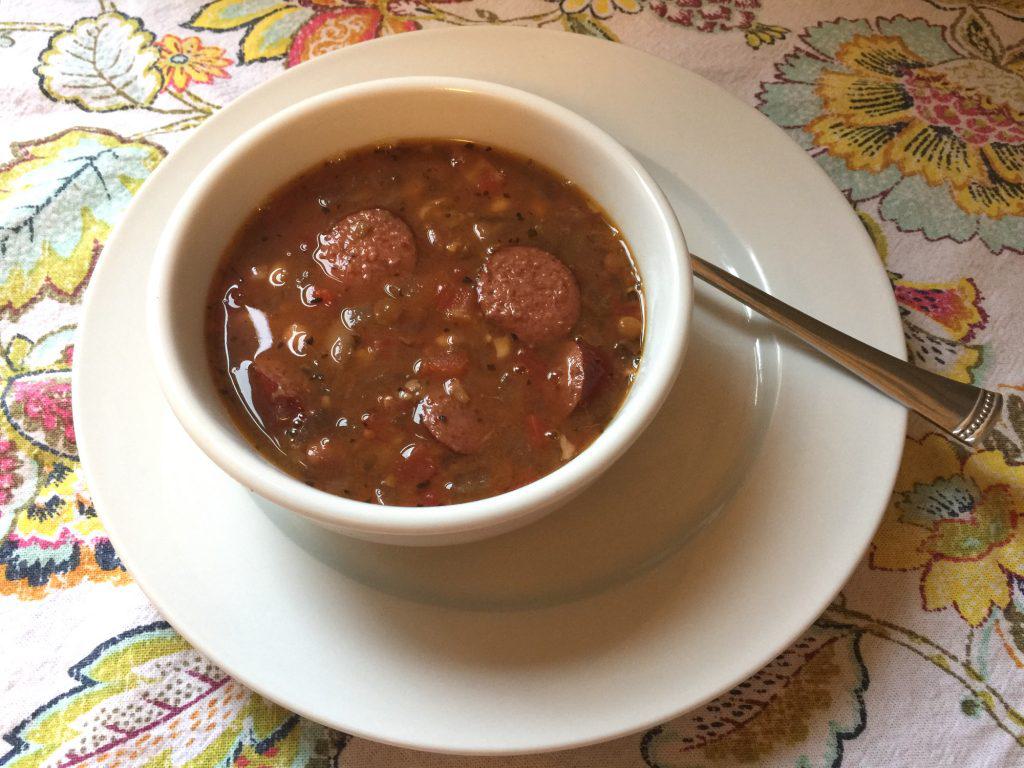 Confetti Soup with Kielbasa