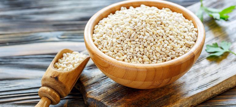 Bowl of pearl barley