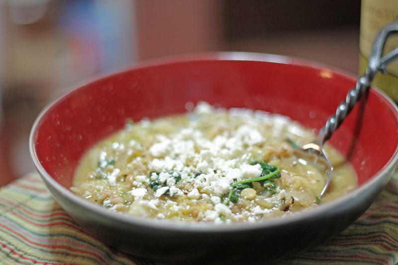 Farro Cabbage Lentil Soup