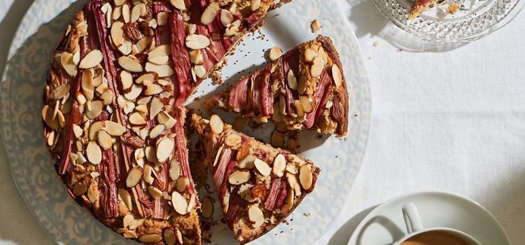 Rhubarb Almond Cake
