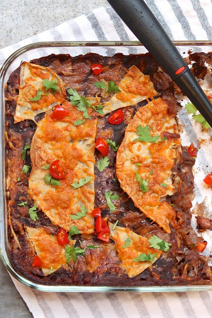 Black Bean Enchilada Casserole