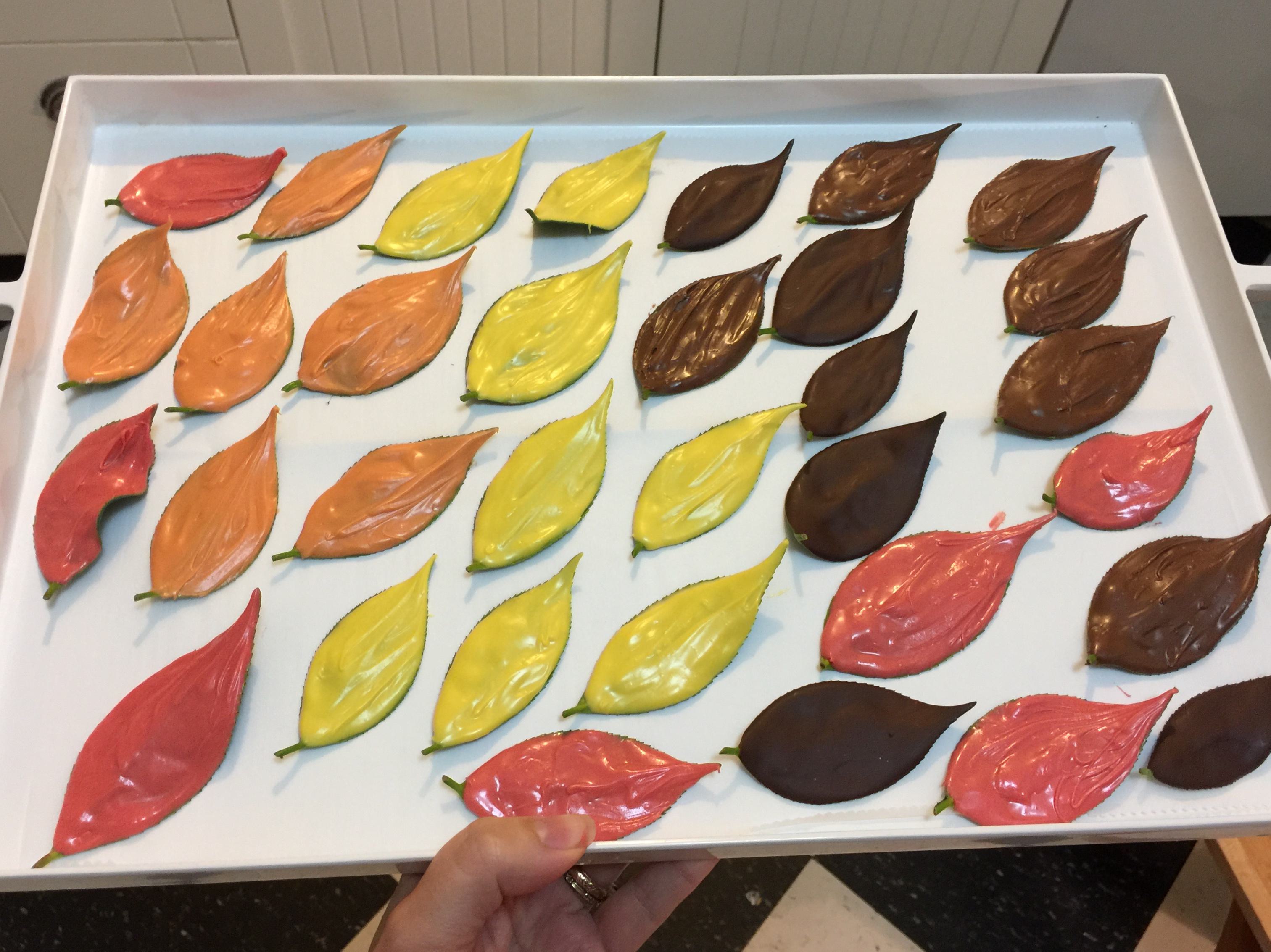 Wedding Cake Colored Leaves