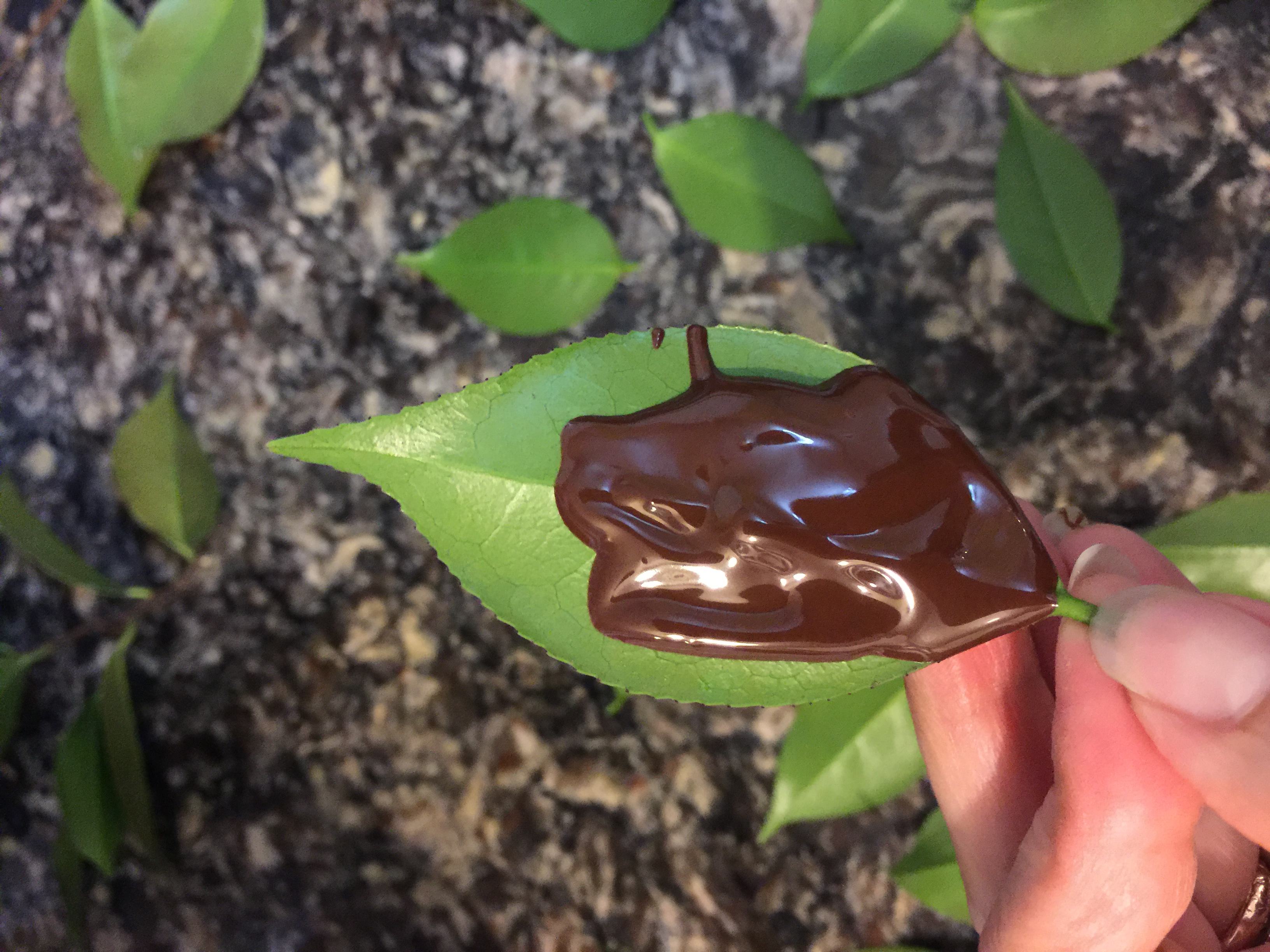 Wedding Cake Chocolate Leaf