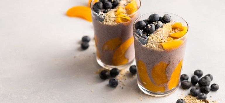 Berry Peach Hemp Smoothie
