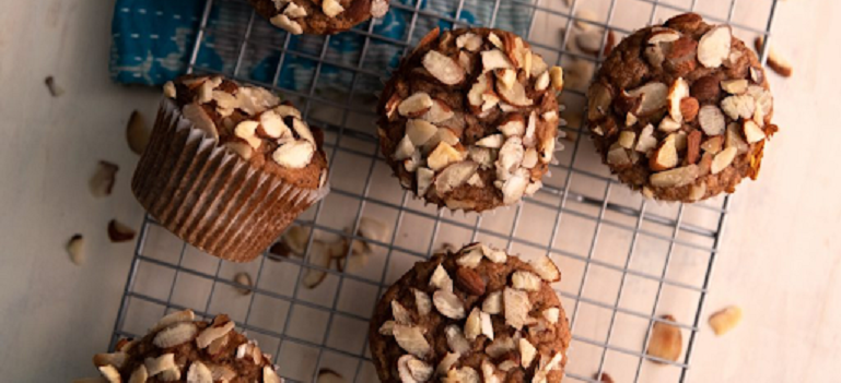 Almond Poppy Seed Cassava Muffins