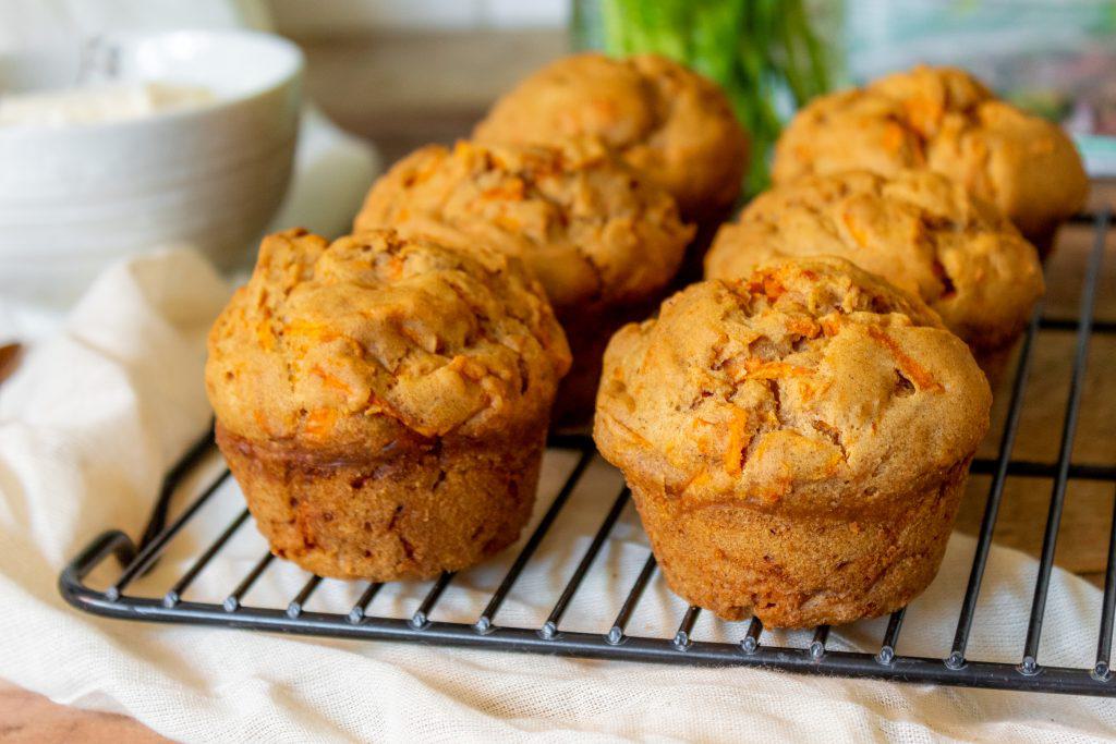 Gluten and Dairy Free Carrot Cake Muffins