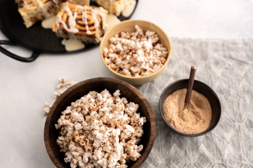 Cinnamon Bun Popcorn