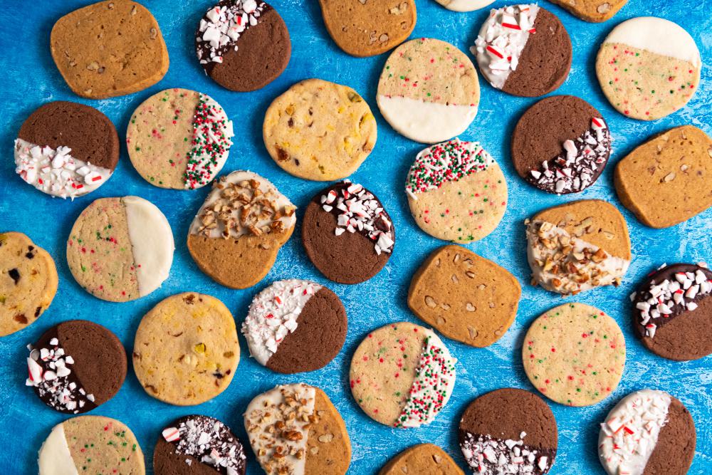 Slice and Bake Shortbread Cookies All Flavors
