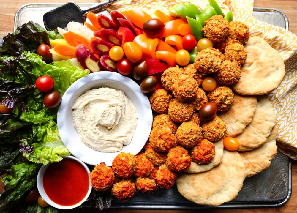 Buffalo Cauliflower Falafel
