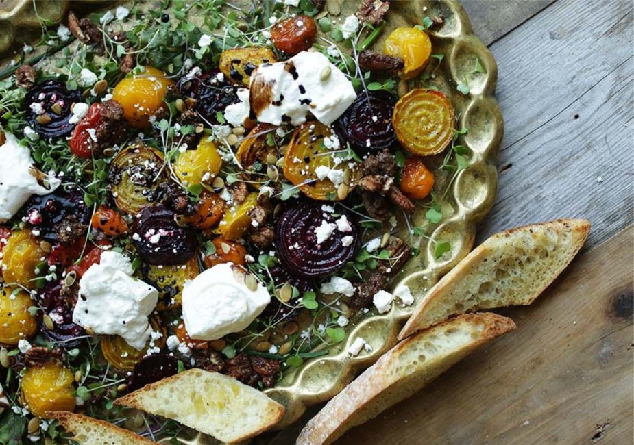 Roasted Beet and Tomato Salad
