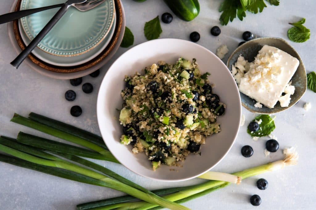 Blueberry and Feta Quinoa Salad