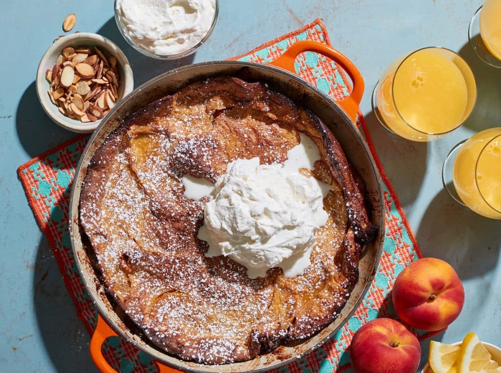 Gluten Free Peach Dutch Baby