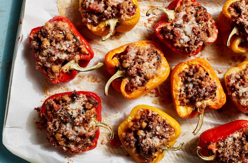 Farro Stuffed Peppers