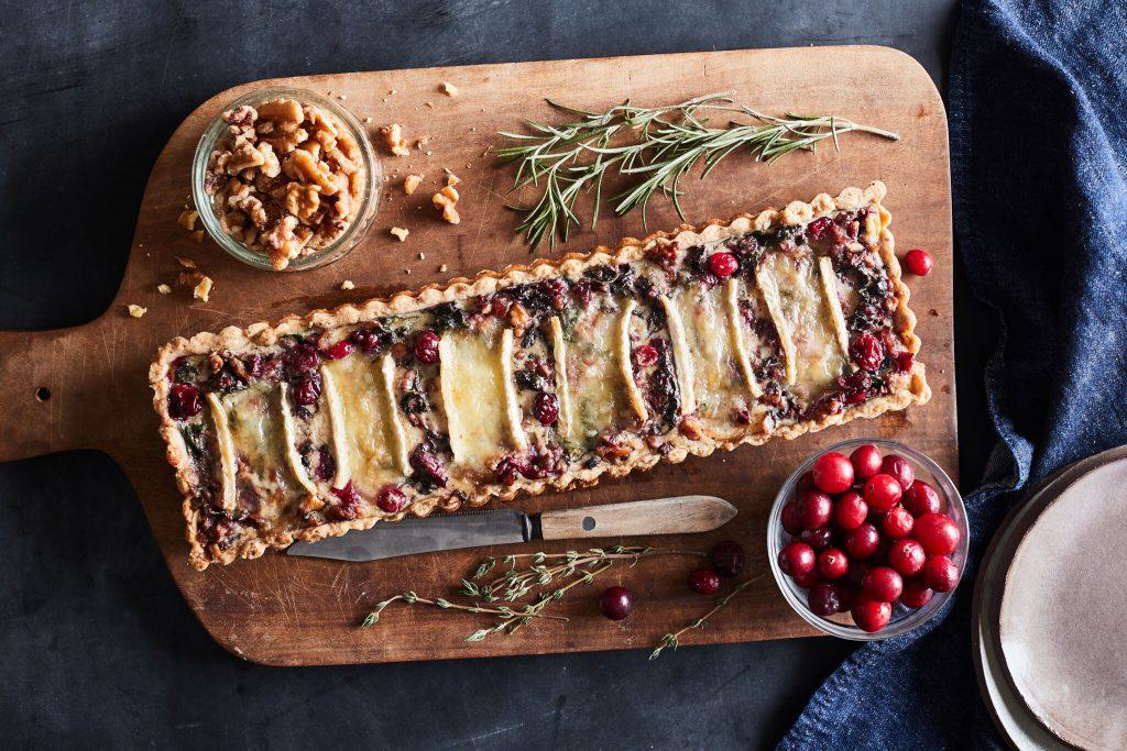 Hazelnut Cranberry Walnut Tart