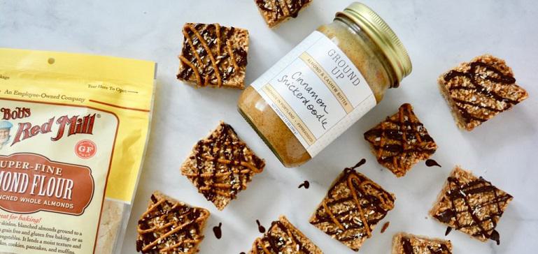 No Bake Snickerdoodle Caramel Bars