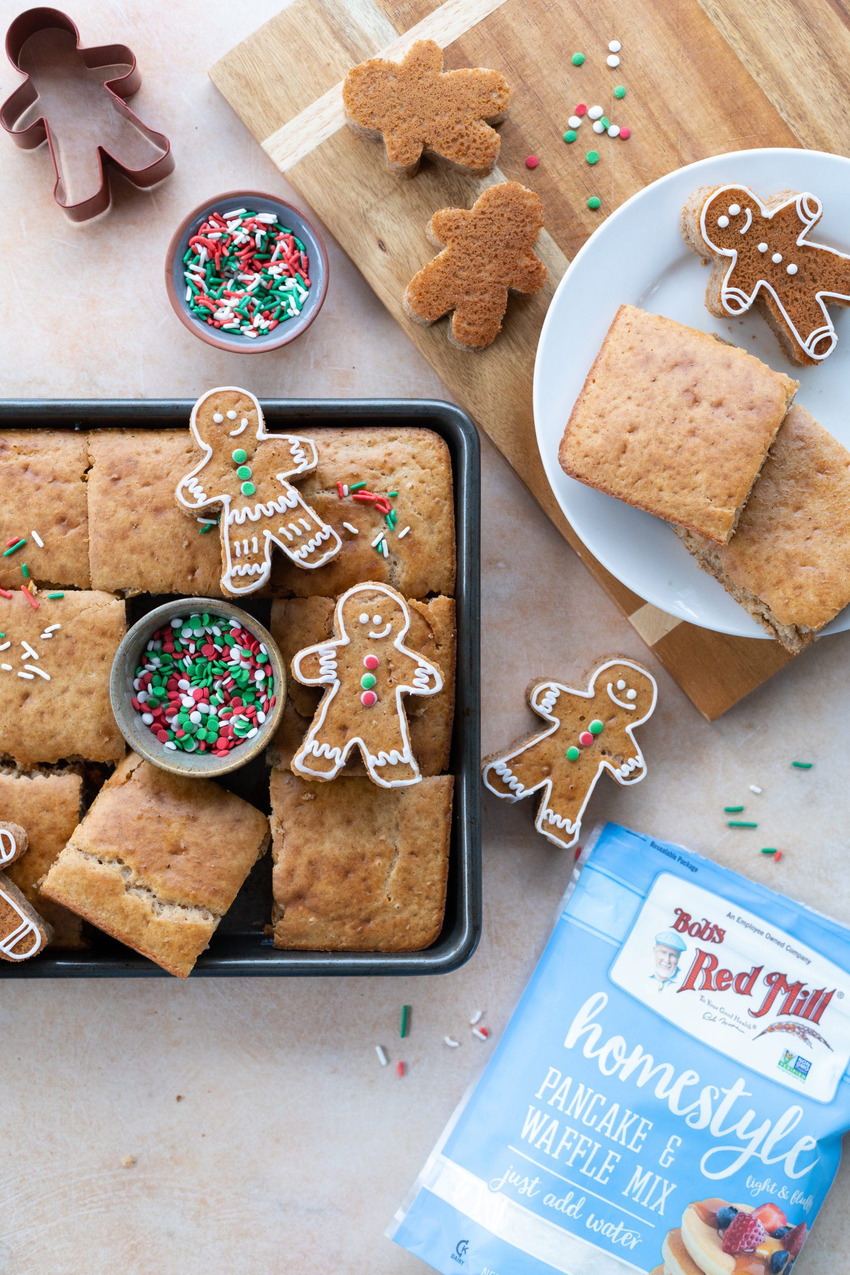 Gingerbread Sheet Pan Pancakes