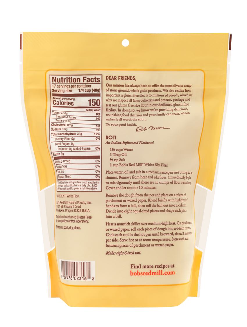White Rice Flour | Bob's Red Mill Natural Foods White Rice Flour | Bob's Red Mill Natural Foods