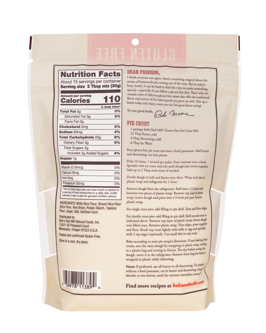 Mélange pour fond de tarte sans gluten