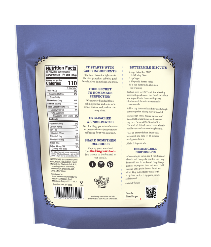 Bob's Self Rising Self-Rising Flour | Bob's Red Mill Natural Foods