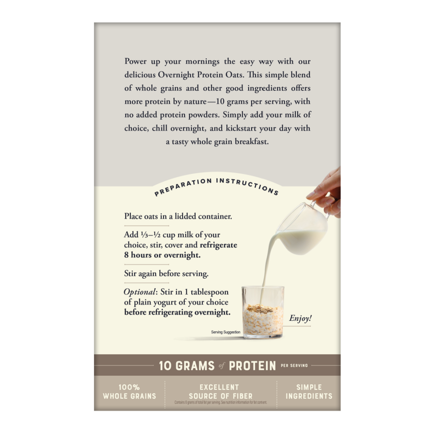 Vanilla Almond Overnight Protein Oats B