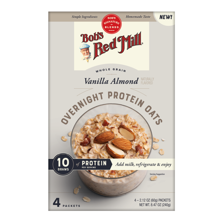 Vanilla Almond Overnight Protein Oats F