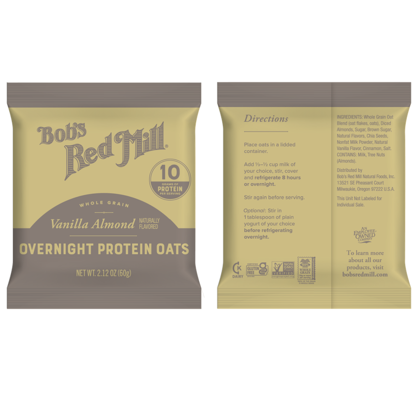 Vanilla Almond Overnight Protein Oats PACKET